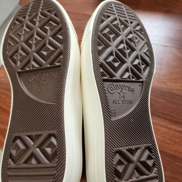 Converse Chuck Taylor All Star Lift Platform Suede Shimmer 7.5 NIB - Picture 6 of 9